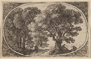 Path between Trees by Herman van Swanevelt, in etching. Download this artwork as a high-resolution wallpaper for desktop, tablet, or mobile. — Art Picture