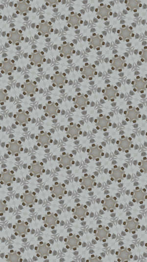 Patrón floral geométrico en beige y gris sobre fondo gris claro. — Flor en blanco y negro Fondos de pantalla