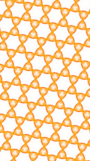 Orange hexagonal pattern with white centers on light background — Orange Aesthetic Picture