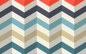 Abstrakt geometrisk zigzag-mønster med dristige farverige striber. — Desktop Mønster Wallpapers