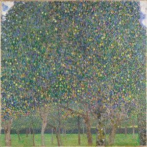 Pear Tree by Gustav Klimt, created 1903-01-01. Download this artwork as a high-resolution wallpaper for desktop, tablet, or mobile. — Gustav Klimt Wallpaper