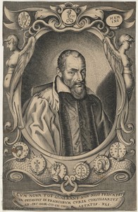 Petavius (?) by Isaac Briot, created 1618, in engraving. Download this artwork as a high-resolution wallpaper for desktop, tablet, or mobile.