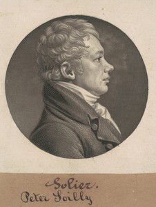Peter Sailly by Charles B. J. Févret de Saint-Mémin, created 1807, in mezzotint and engraving in black on wove paper mounted to brown wove paper. Download this — Art Picture