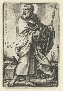 Philippus by Hans Sebald Beham, created 1545, in paper; engraving. Download this artwork as a high-resolution wallpaper for desktop, tablet, or mobile. — Art Wallpaper