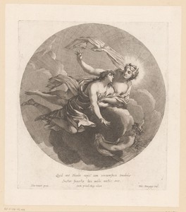 Phoebus by Michel Dorigny, created 1644, in paper; etching; engraving. Download this artwork as a high-resolution wallpaper for desktop, tablet, or mobile. — Michel Dorigny Wallpaper