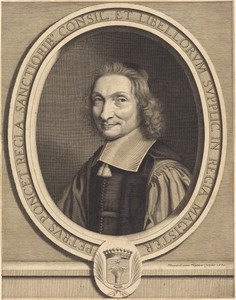 Pierre Poncet by Robert Nanteuil, created 1660, in engraving. Download this artwork as a high-resolution wallpaper for desktop, tablet, or mobile. — Robert Nanteuil Wallpaper