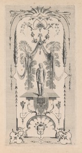 Pierrot, Arabesque by Louis Crépy, created early 1700s, in engraving. Download this artwork as a high-resolution wallpaper for desktop, tablet, or mobile. — Painting Picture