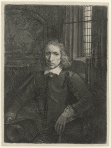 Pieter Haaringh by Rembrandt van Rijn, created 1655, in paper; etching; burijn; drypoint. Download this artwork as a high-resolution wallpaper for desktop, tabl — Rembrandt van Rijn Wallpaper