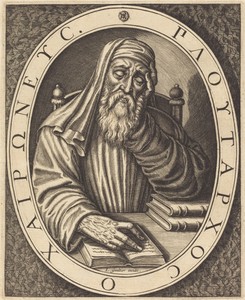 Plutarch by Léonard Gaultier, in engraving on laid paper. Download this artwork as a high-resolution wallpaper for desktop, tablet, or mobile. — Léonard Gaultier Wallpaper