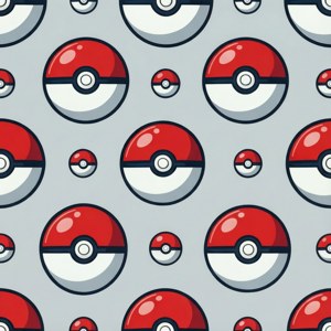 Sømløs vektormønsterbakgrunn av Pokeballs.