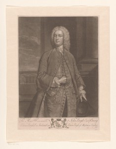Portret van John Boyle by John Faber (II), created 1741, in paper; etching; mezzotint. Download this artwork as a high-resolution wallpaper for desktop, tablet, — John Faber (II) Wallpaper
