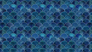Motif de coquilles bleues