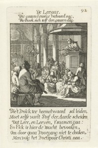 Predikant by Jan Luyken, created 1694, in paper; etching. Download this artwork as a high-resolution wallpaper for desktop, tablet, or mobile. — Art Wallpaper
