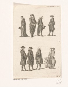 Predikanten in ambtskleding by Daniel Nikolaus Chodowiecki, created 1775, in paper; etching. Download this artwork as a high-resolution wallpaper for desktop, t — Daniel Nikolaus Chodowiecki Wallpaper