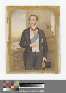 Prince Albert by George Baxter, in Aquatint, stipple engraving, etching and color woodcut on moderately thick, smooth, cream wove paper mounted on contemporary — George Baxter Wallpaper