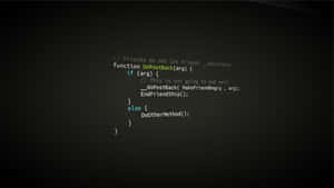 Glowing code snippet on dark gradient background showing friendship-ending logic. — Programmer Wallpaper