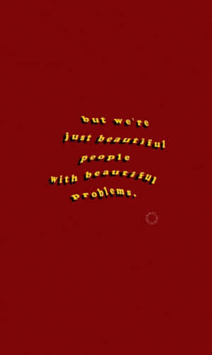 Roter Hintergrund mit gelbem motivierendem Zitattext — Zitat Wallpaper