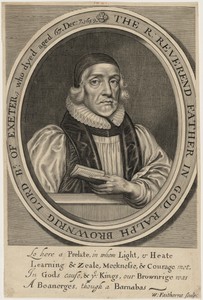 Ralph Brownrig by William Faithorne, created published 1661, in engraving. Download this artwork as a high-resolution wallpaper for desktop, tablet, or mobile. — William Faithorne Wallpaper