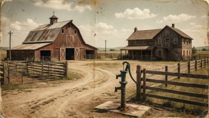 Hele ranch-området, en lille verden, hvor historien udfolder sig