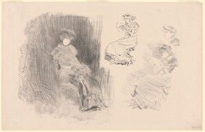 Reading by James McNeill Whistler, created 1879, published 1887, in Lithograph, in black ink, with scraping, on ivory wove paper. Download this artwork as a hig — Art Picture