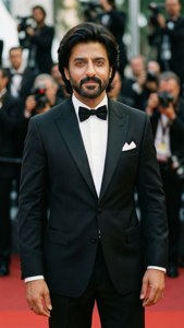 Shah Rukh Khan sembra sofisticato in uno smoking nero alla prima di un film.