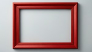 A red double border with shadow for depth.