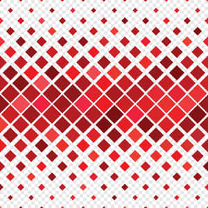 Rotes Rautenmuster mit Farbverlauf auf transparentem Hintergrund