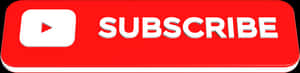 YouTube subscribe button with red background and white text