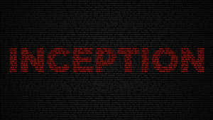 Texto destacado em vermelho sobre fundo preto transmitindo uma narrativa digital de suspense. — Inception Papéis de Parede