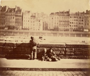 [Resting Chimney Sweeps] by Charles Nègre, created 1851. Download this artwork as a high-resolution wallpaper for desktop, tablet, or mobile. — Art Picture