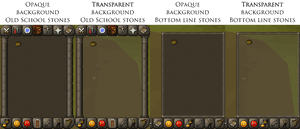 Game interface with four dungeon rooms and inventory bars