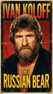 Retro wrestlingaffisch av Ivan Koloff med vintage typografi.