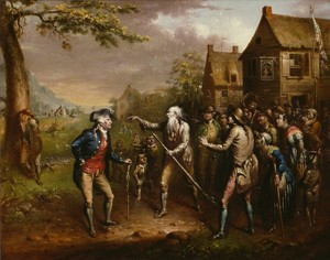 Rip Van Winkle by John Quidor, created 1829, in Oil on canvas. Download this artwork as a high-resolution wallpaper for desktop, tablet, or mobile.