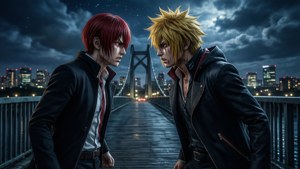 Lo scontro eterno tra Izaya e Shizuo.