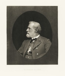 Robert E. Lee by William Sartain, created c. 1865, in Mezzotint on paper. Download this artwork as a high-resolution wallpaper for desktop, tablet, or mobile. — William Sartain Wallpaper