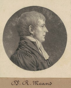 Robert Means by Charles B. J. Févret de Saint-Mémin, created 1809, in mezzotint and engraving in black on wove paper mounted to brown wove paper. Download this — Painting Picture