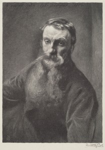 Rodin by Timothy Cole, created 1926, in wood engraving. Download this artwork as a high-resolution wallpaper for desktop, tablet, or mobile. — Timothy Cole Wallpaper