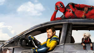 Adegan Mobil Deadpool dan X Men