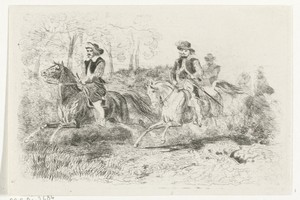 Ruiters by Karel Frederik Bombled, created 1832 - 1902, in paper; etching. Download this artwork as a high-resolution wallpaper for desktop, tablet, or mobile. — Karel Frederik Bombled Wallpaper