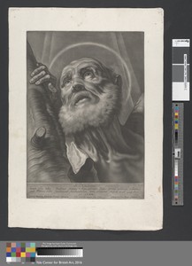 S. Andreas by Johann Lorenz Haid, in Mezzotint on moderately thick, slightly textured, cream laid paper. Download this artwork as a high-resolution wallpaper fo — Johann Lorenz Haid Wallpaper