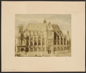 [Saint Eustache] by Jacques Alexandre Ferrier, created 1854. Download this artwork as a high-resolution wallpaper for desktop, tablet, or mobile. — Art Picture
