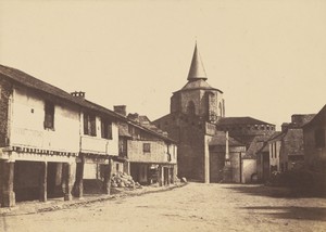 [Saint-Savin] by Vicomte Joseph de Vigier, created about 1853. Download this artwork as a high-resolution wallpaper for desktop, tablet, or mobile. — Art Picture