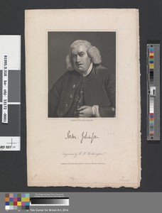 Samuel Johnson by William Henry Worthington, in Engraving. Download this artwork as a high-resolution wallpaper for desktop, tablet, or mobile.