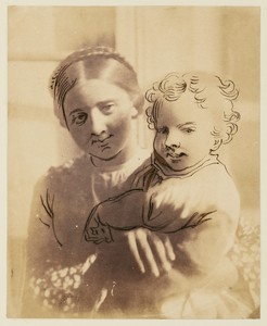 Sara et Laure by Achille Devéria, created about 1850–1855. Download this artwork as a high-resolution wallpaper for desktop, tablet, or mobile. — Théodule Devéria Wallpaper