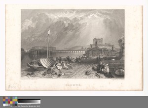 Saumur by Robert Wallis, in Etching and engraving on medium, slightly textured, cream wove paper. Download this artwork as a high-resolution wallpaper for deskt — Art Picture