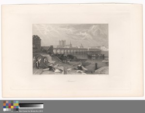 Saumur by James Tibbits Willmore, in Etching and engraving on medium, smooth, cream wove paper. Download this artwork as a high-resolution wallpaper for desktop — James Tibbits Willmore Wallpaper