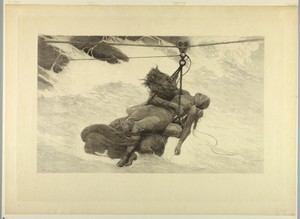 Saved by Winslow Homer, created 1889, in Etching on cream-colored paper. Download this artwork as a high-resolution wallpaper for desktop, tablet, or mobile. — Painting Picture