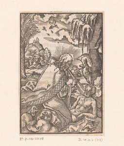 Schepping van Adam by Virgilius Solis, created 1552, in paper; houtsnede. Download this artwork as a high-resolution wallpaper for desktop, tablet, or mobile. — Portrait Background