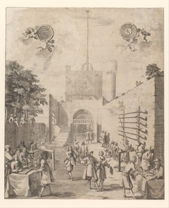 Schutterij van Nantes by Sébastien Leclerc (I), created 1668, in paper; etching; engraving. Download this artwork as a high-resolution wallpaper for desktop, ta — Sébastien Leclerc (I) Wallpaper