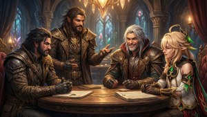 Scions versammelt im Crystarium zur Diskussion